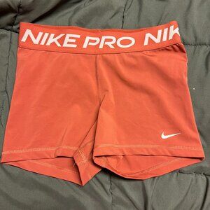 Nike Pro Dri-FIT Shorts – Orange (Size M)